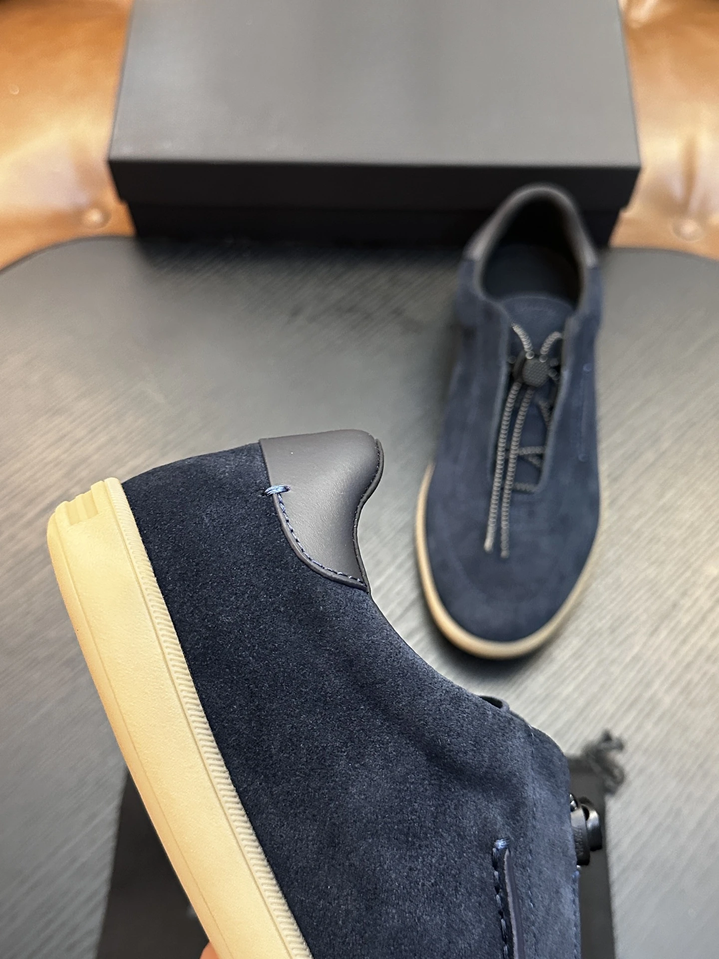 Toggle-lace casual shoe — Low-top, Toggle laces, Apron stitching · P112 view 6